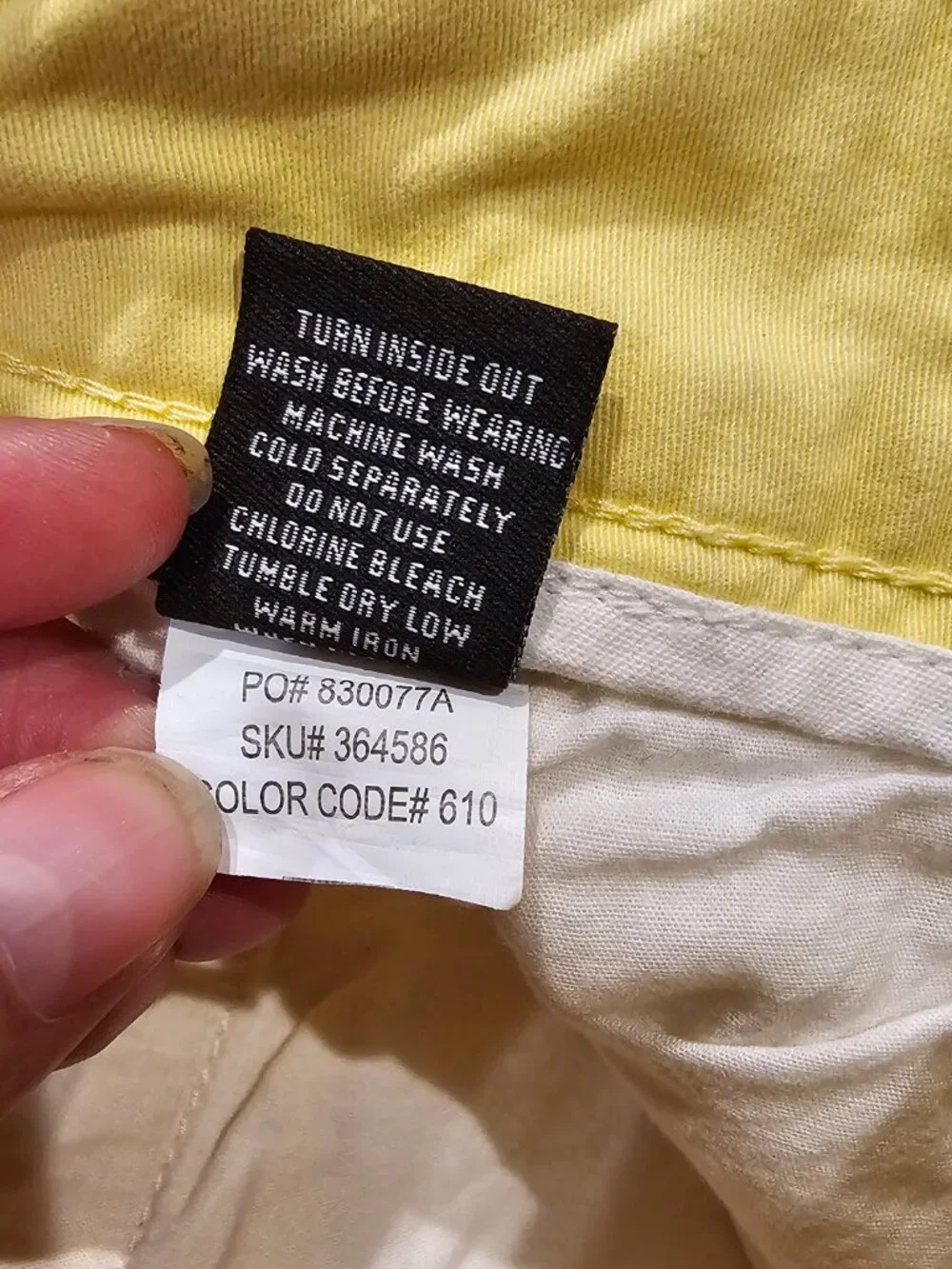 RSQ Men's Yellow Chino Shorts Classic Fit 9